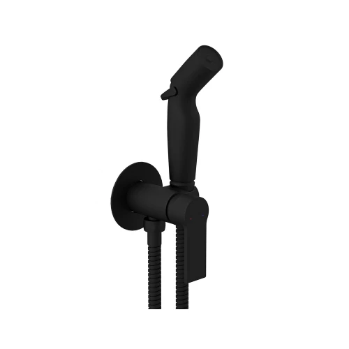 Смеситель с гигиеническим душем Cersanit Brasko black A64103