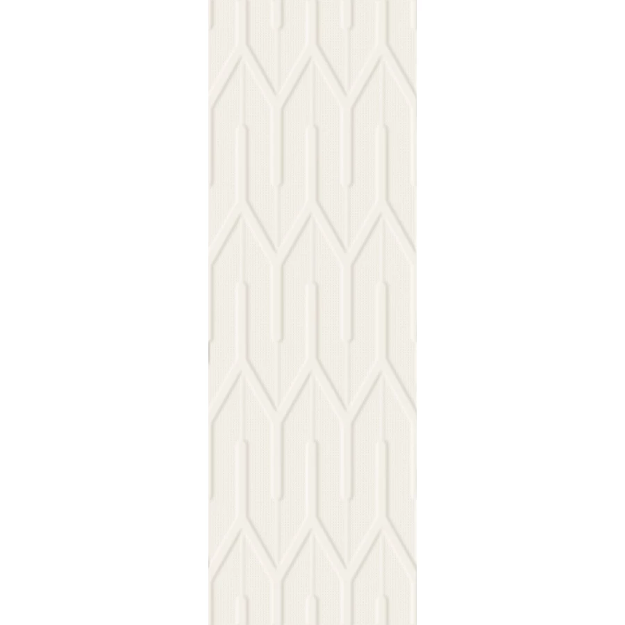 Плитка настенная Ceramika Paradyz Nightwish Bianco B Struktura Rekt 25x75