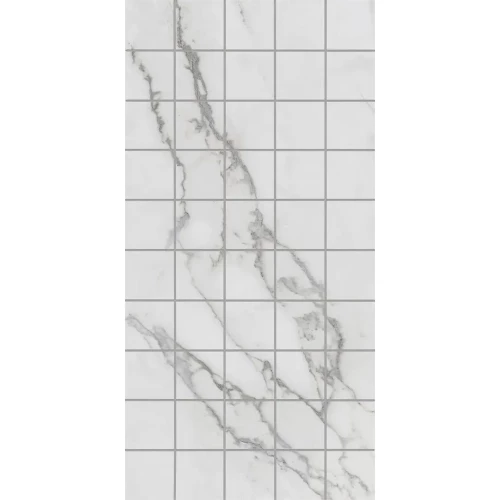 Декор чипсет Kerama Marazzi Коррер обрезной глянцевый белый KMD2PTG003BR 60x30 см