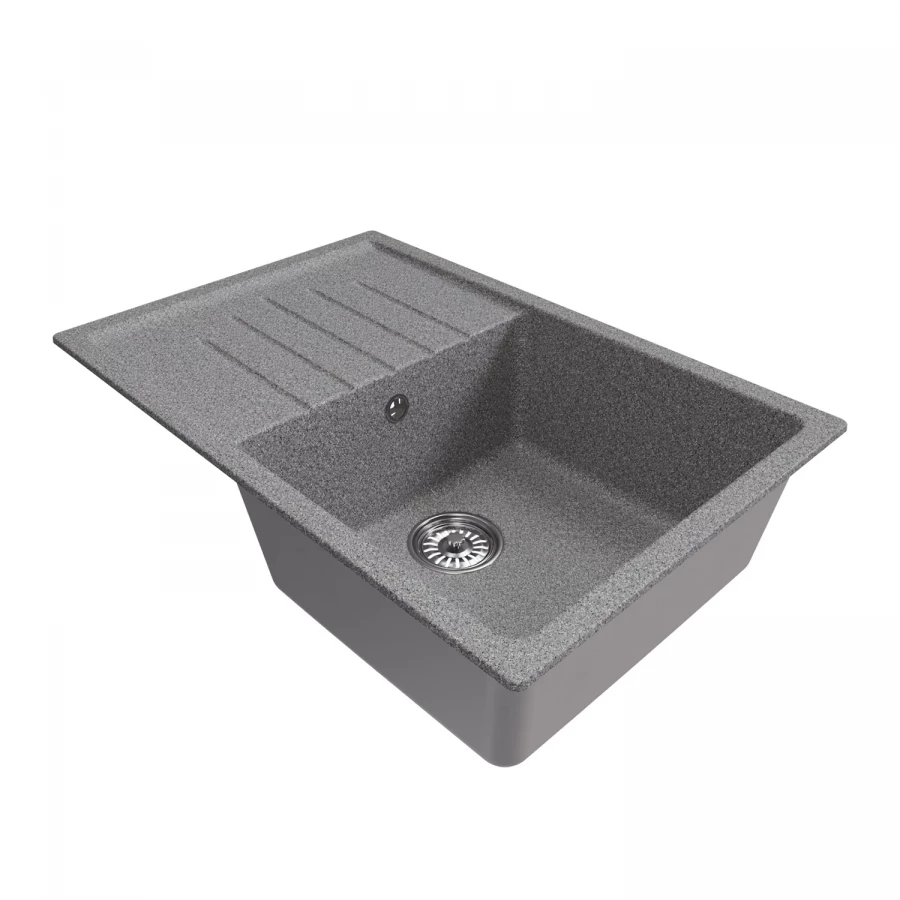 Мойка MixLine ML-GM19 New с крылом темно-серая 309 551983 75x50x20 см