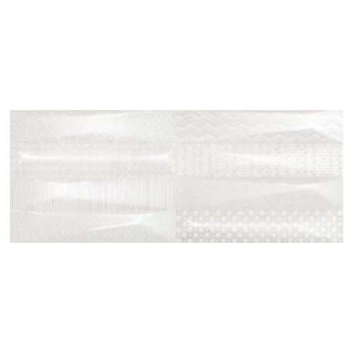 Керамическая плитка Ibero Rev. Dec. Evoke white белый 20х50 см