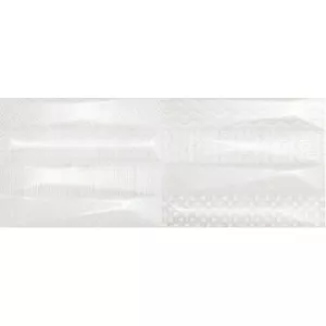 Керамическая плитка Ibero Rev. Dec. Evoke white белый 20х50 см