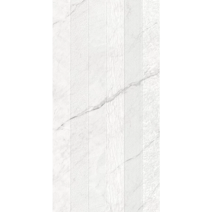 Декор Creanza Montesa White Decor Matt Glossy матовый с глянцевым эффектом белый CZ-GL07-D 160х80 см