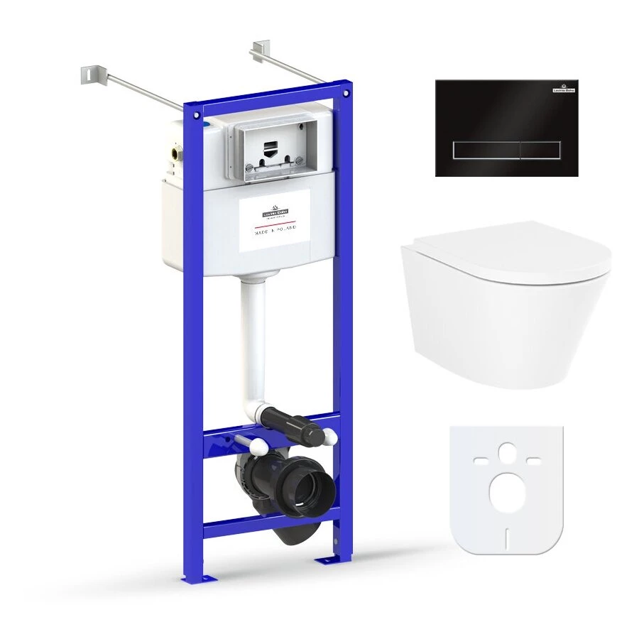 Унитаз Lavinia Boho Relfix Biore Rimless 77050184 (комплект 6 в 1)