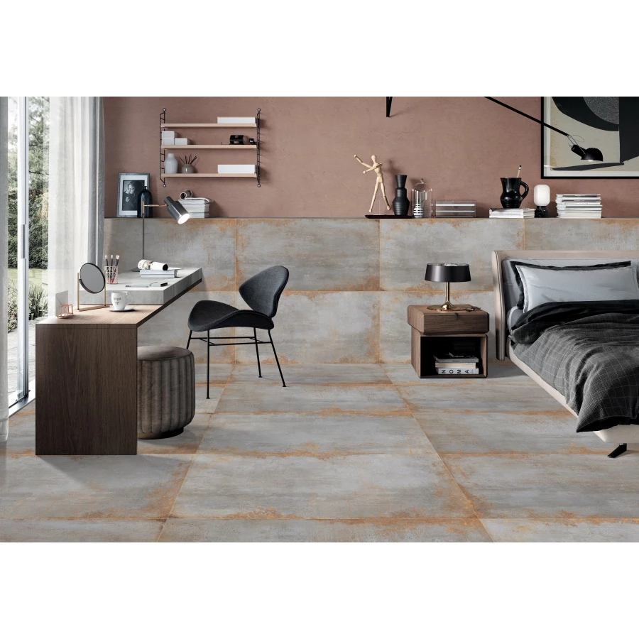 Керамогранит lamore Ceramic Carving 60х120 Opera матовый карвинг серо-коричневый 60/120-047 120х60 см