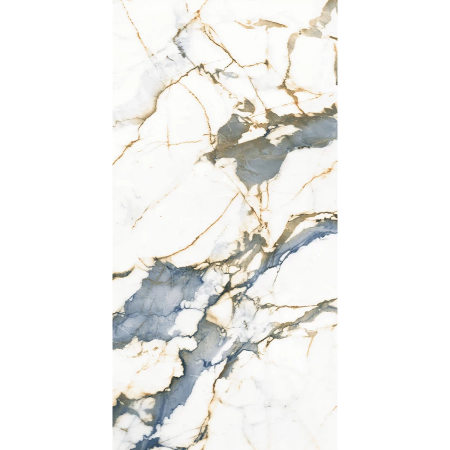 Керамогранит Realistik Andes Blanco Gold Blue polished 120х60 см