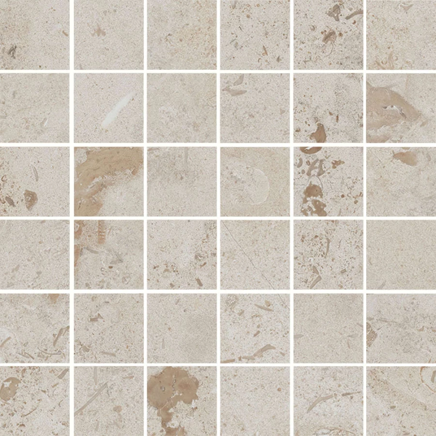 Керамогранит Kerama Marazzi Про Лаймстоун Декор мозаичный матовый бежевый DD205520/MM 30x30 см