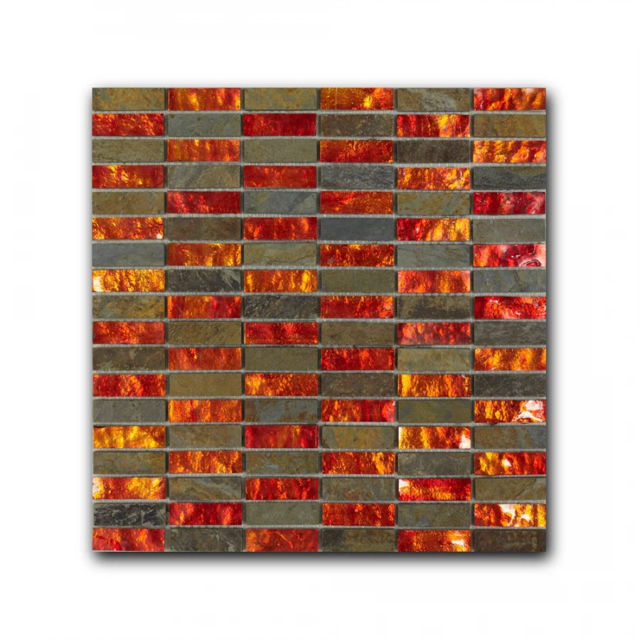 Мозаика из натурального камня Art&Natura Equilibrio 15x48x8 1548-04 30х30 см