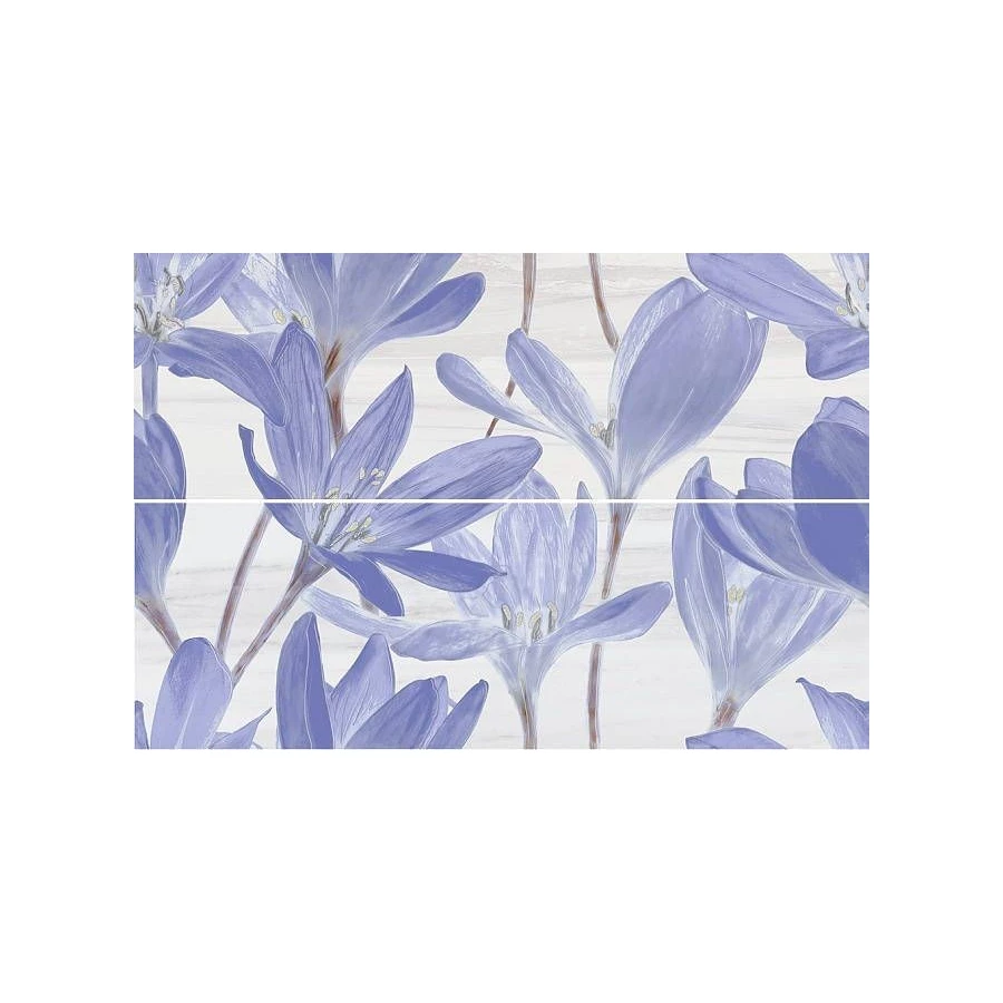 Панно Kerama Marazzi Сады Форбури Крокус сиреневый обрезной (компл. из 2-х шт.) 60х89,5 см
