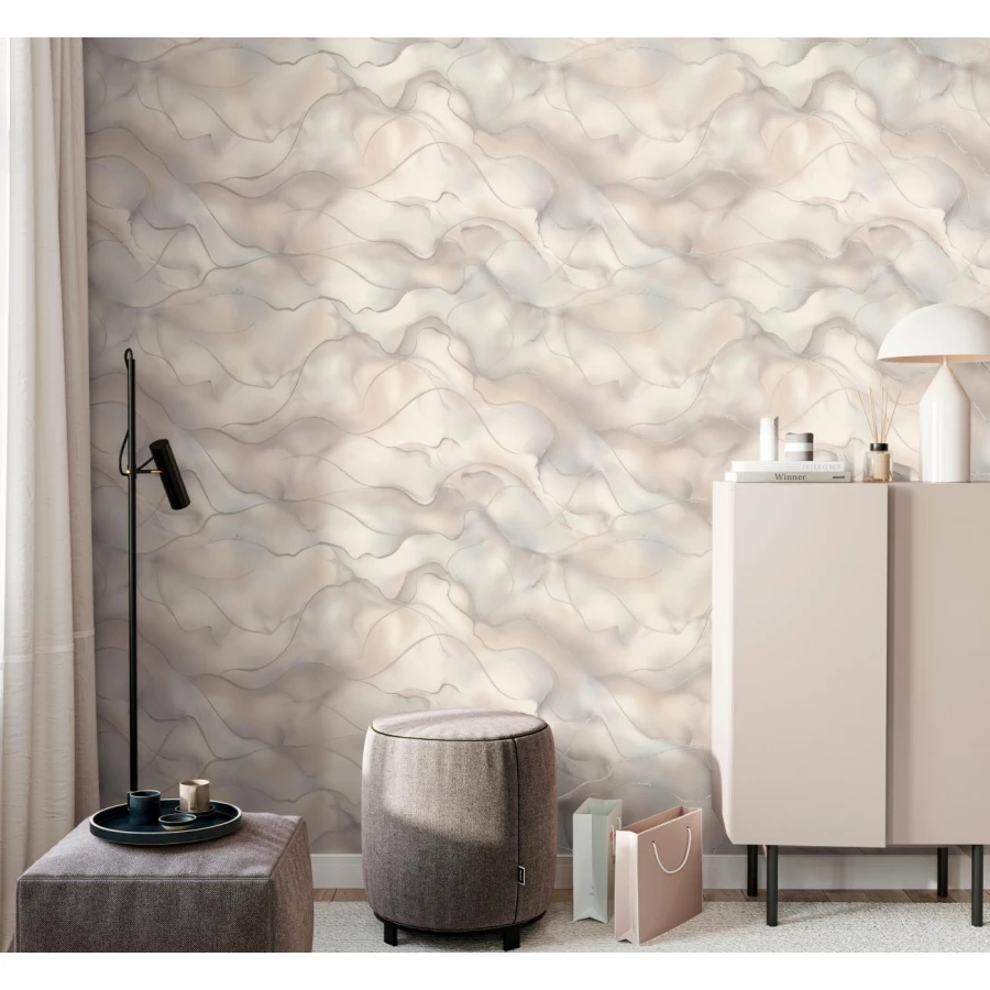 Обои флизелиновые Palitra Home Winner серые HC72451-24 1,06х10,05 м