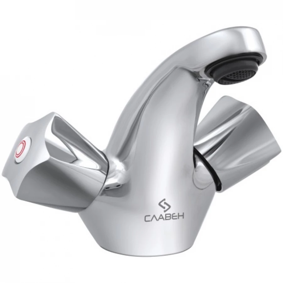Смеситель Славен для умывальника Город Е СЛ-ДВ-Е10