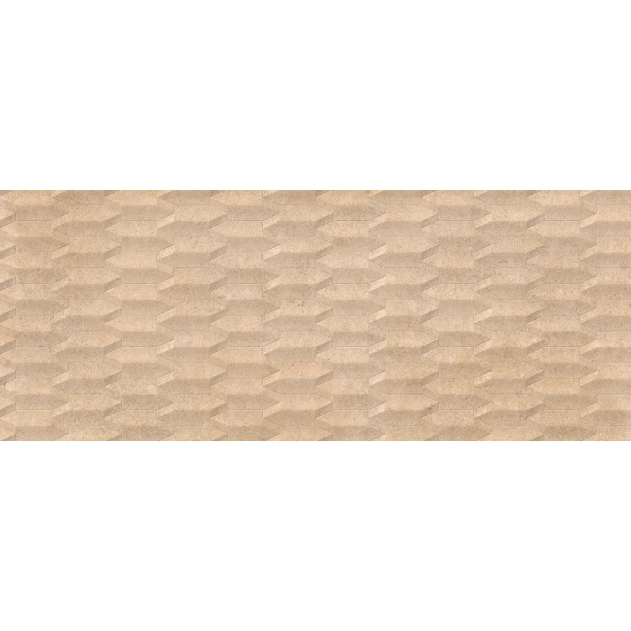 Плитка настенная Porcelanosa Верона Голд Субик / Verona Gold Cubik матовая бежевая 100371184 150х59,6 см