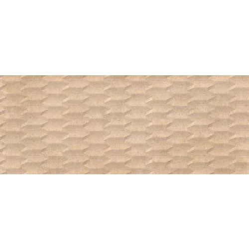 Плитка настенная Porcelanosa Верона Голд Субик / Verona Gold Cubik матовая бежевая 100371184 150х59,6 см