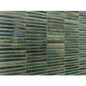 Керамогранит Dune Ceramica Kit-Kat Mosaic Grass Glossy глянцевый зеленый 188861 23,1х11,5 см
