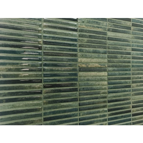 Керамогранит Dune Ceramica Kit-Kat Mosaic Grass Glossy глянцевый зеленый 188861 23,1х11,5 см