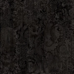 Керамогранит Versace Eterno Carbon Patchwork матовый черный 263030 80x80 см