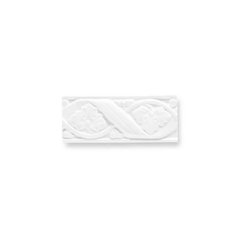 Плитка керамическая Ceramiche Grazia Буазери Гемме Бианcо Матт / Boiserie Gemme Bianco Matt матовая белая GE01 20х8 см