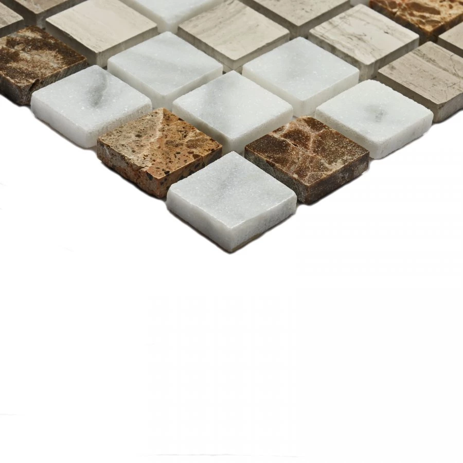 Мозаика Bonaparte Каменная мозаика Detroit 15х15 бежевая 30,5х30,5 см