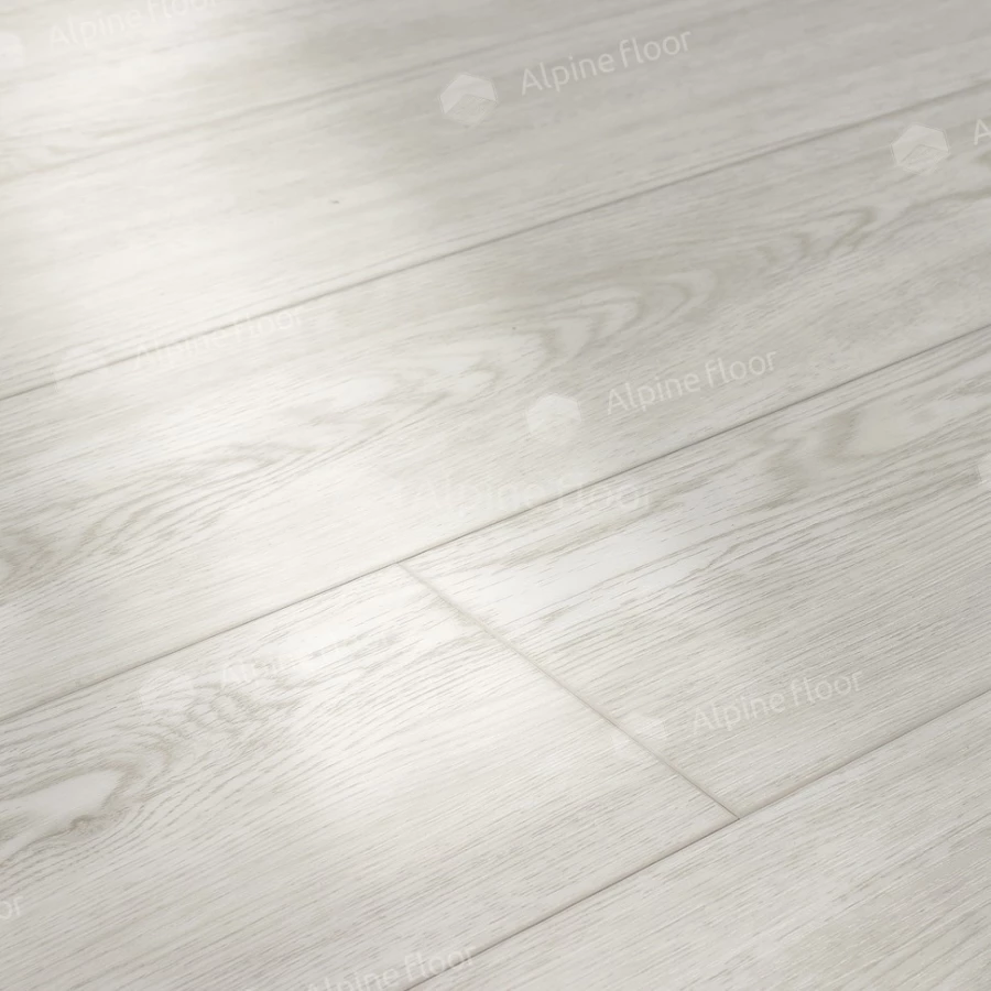 Каменный SPC ламинат Alpine Floor Parquet Light синхронное тиснение Дуб Артик ЕСО 13-4 43 класс 4 мм 1.95 кв.м 60х12.5 см