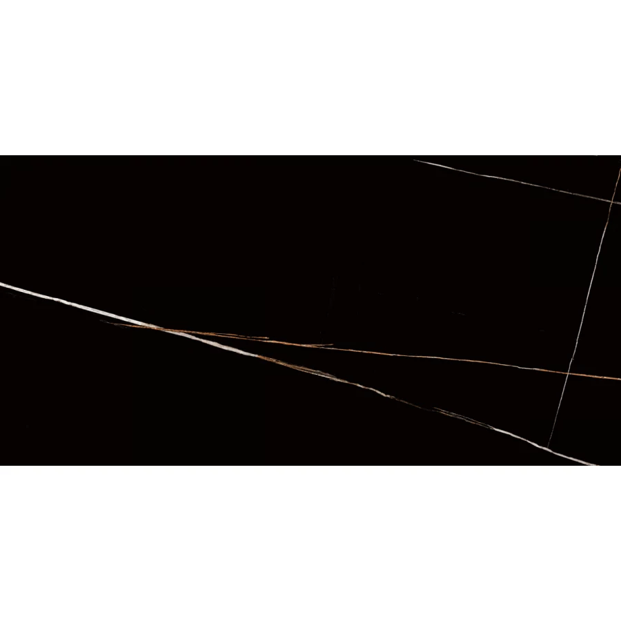 Керамогранит Laparet Lawa Black Полированный черный 120х60 см