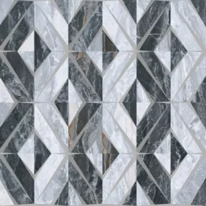 Керамогранит Vitra Bergamo геомет. микс декор холодный 60x60 см