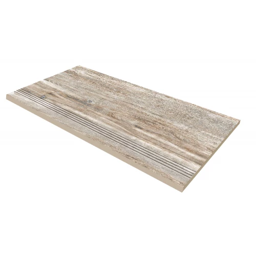 Ступень штампованная Brigantina BG 00 Неполированный серый 30,6х60,9 см