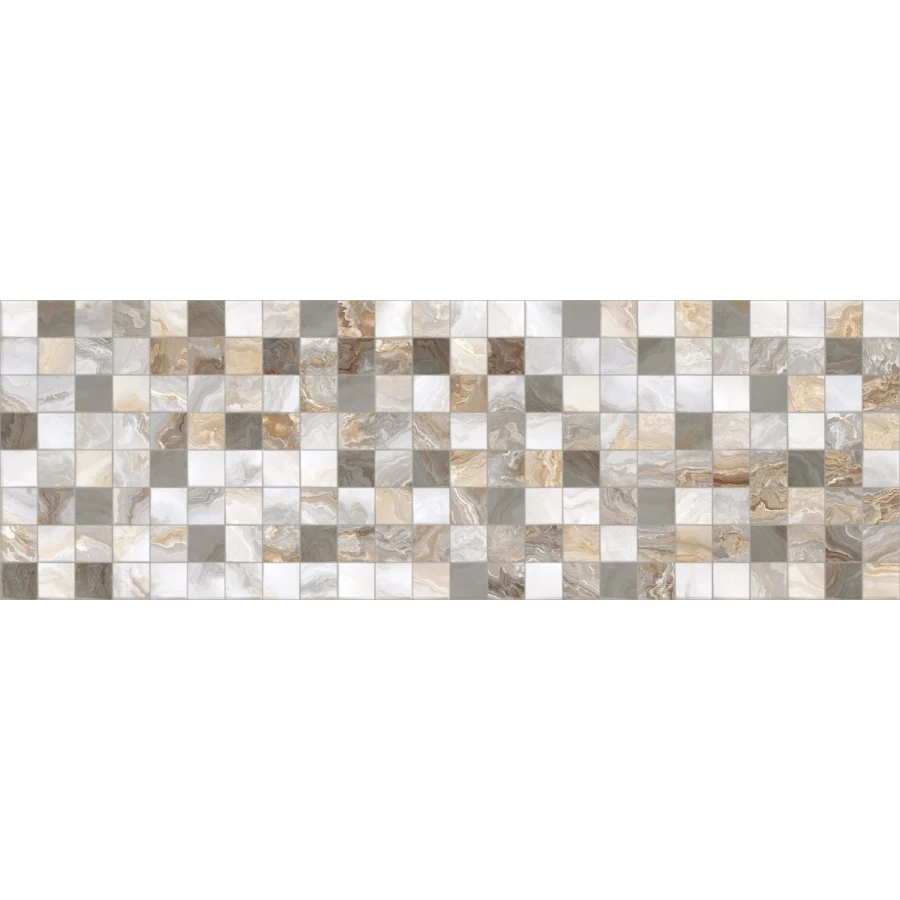 Плитка настенная Primavera Hypnose Grey Decor 01 glossy DG10-01 90х30 см