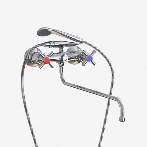 Смеситель для ванны и умывальника MixLine ML09-02 522150 хром