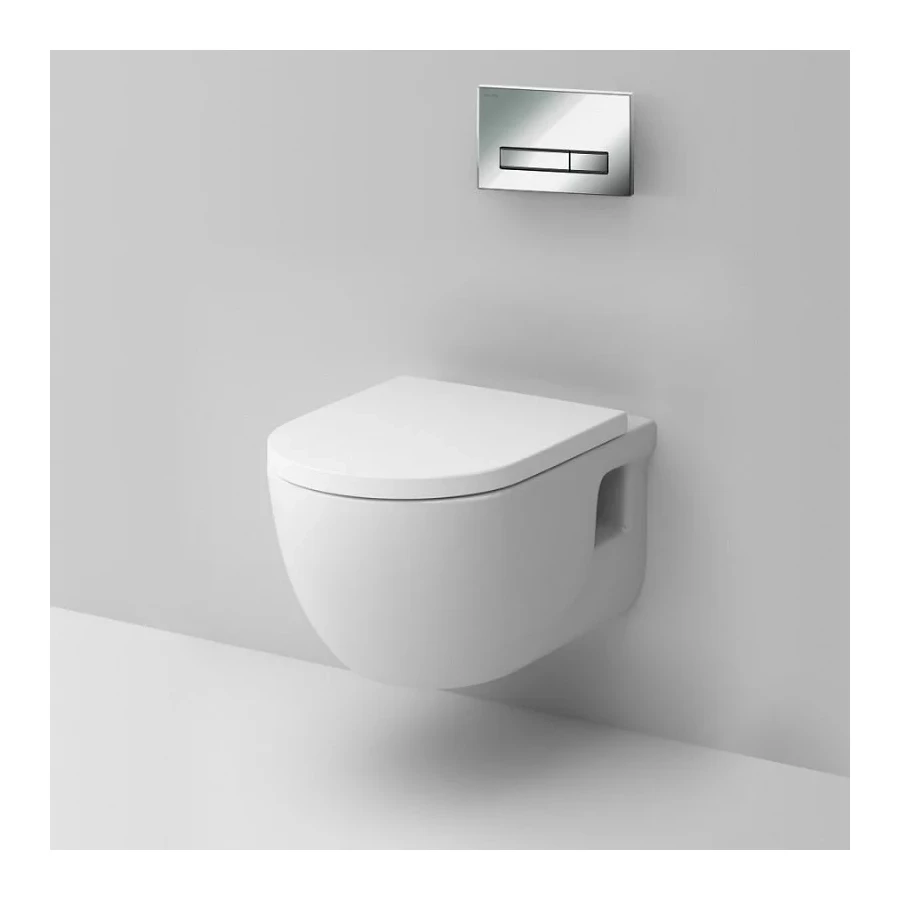 Инсталляция с подвесным унитазом Am Pm Like FlashClean с сиденье и микролифт и клавишей IS30251.801701