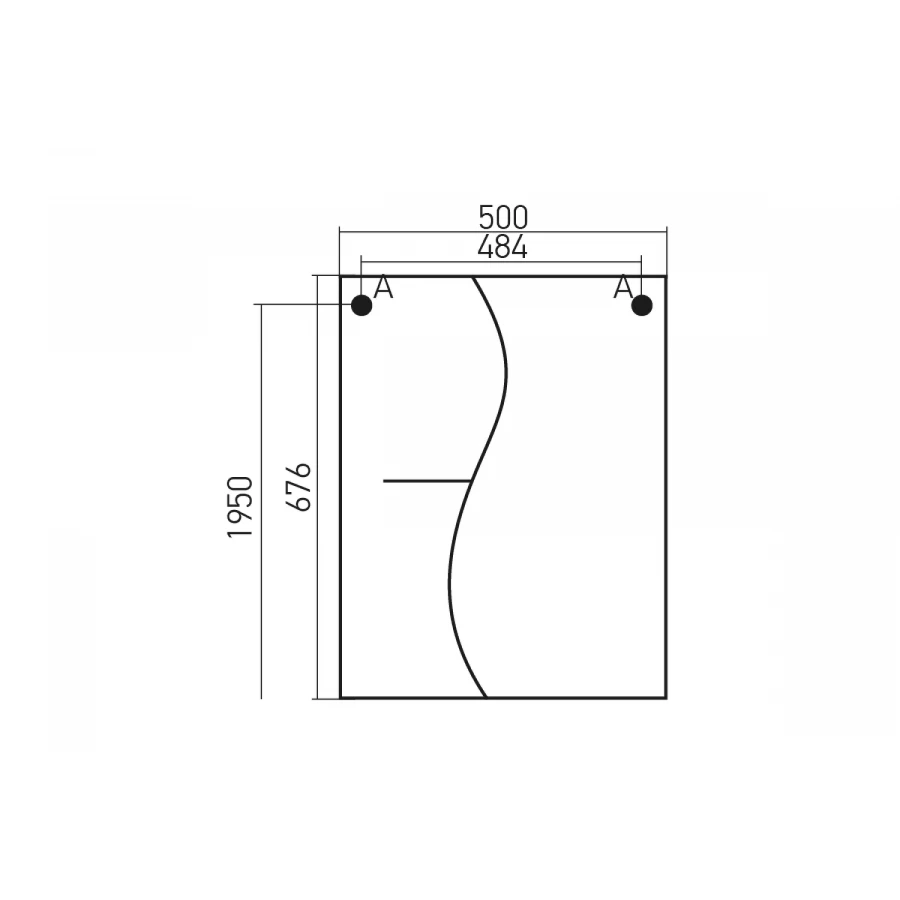 Зеркало-шкаф навесной без подсветки MixLine Классик-50 левый 525509 50х69,2 см