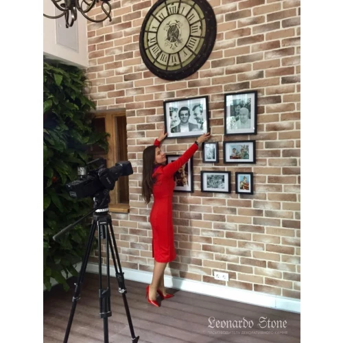 Плитка под кирпич Leonardo Stone Орлеан 333 25-28х7-8х1,7 см