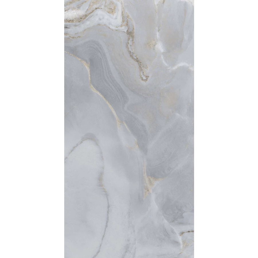 Керамогранит Realistik Elite Onyx Light Grey Matt Carving матовый серый 120x60 см