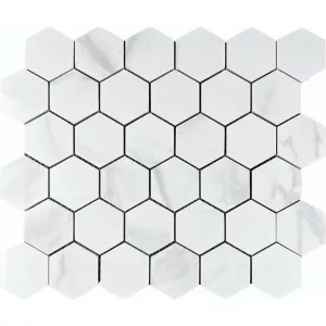 Мозаика Velsaa Mosaic Saturio Glacier Mosaic Hexagone Чип 4.8x4.8 32,2х30,9 см