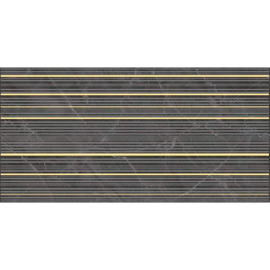 Декор Laparet Olimpus Race чёрный 25х50