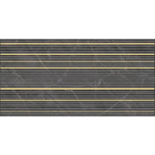 Декор Laparet Olimpus Race чёрный 25х50