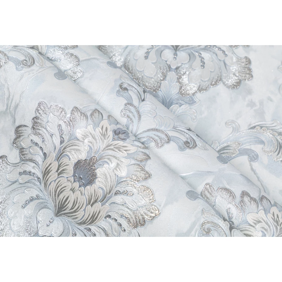 Обои флизелиновые Palitra Life Bergamo Палитра голубые PL72287-17 1,06х10,05 м