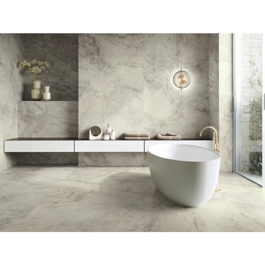 Керамогранит Ape Ceramica Taj Mahal Xlining Pearl Soft Rect бежевый A041965 280х120 см