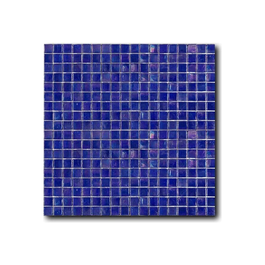 Стеклянная мозаика Art&Natura Classic Glass сетка 15х15 глянцевая синяя isabeli4 29,5х29,5 см