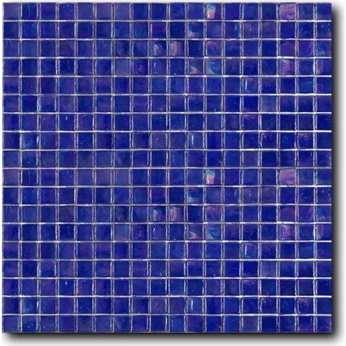 Стеклянная мозаика Art&Natura Classic Glass сетка 15х15 глянцевая синяя isabeli4 29,5х29,5 см