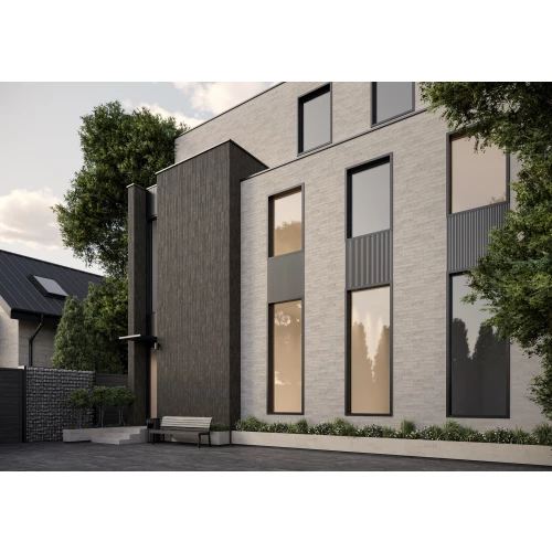 Плитка фасадная Ceramika Paradyz Carrizo Grey Elewacja Struktura Matt 40x6,6 см