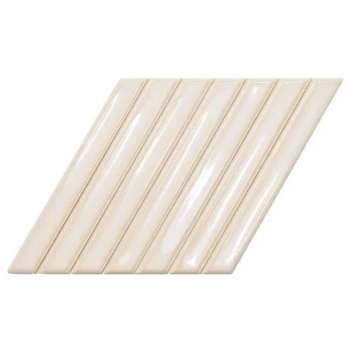 Плитка настенная WOW Spike Bars B Deep White глянцевая белая 135020 25,9х15 см