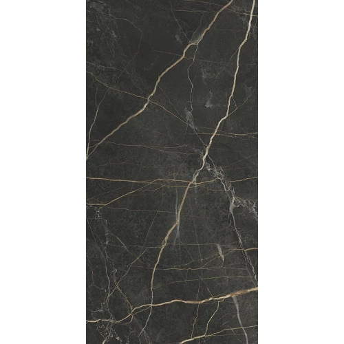 Керамогранит Vitra MarbleSystem Порт Лорен лаппатированный черный 120х60 см