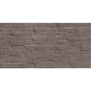 Плитка настенная Alma Ceramica Discover рельефная глянцевая коричневая TWU2550DCV24 50х24,9 см