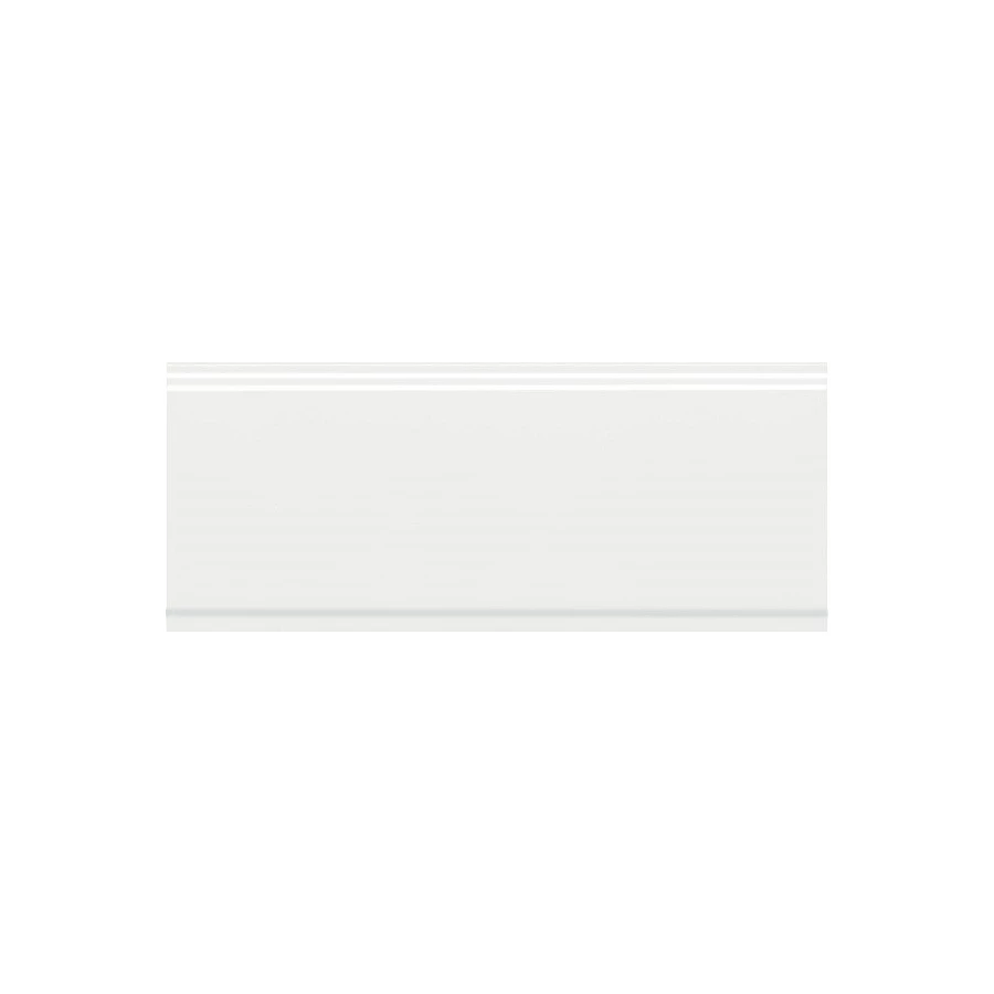 Бордюр Kerama Marazzi Флориан обрезной матовый белый BDA034R 30x12 см