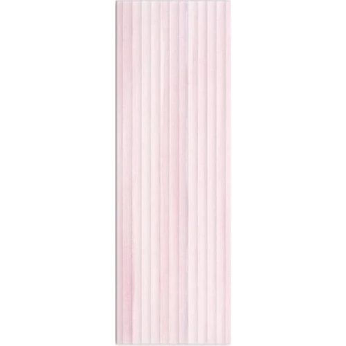Плитка настенная Meissen Keramik Elegant Stripes Violet Structure розовый 25х75 см
