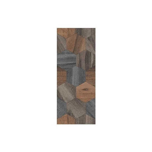 Плитка настенная Керамин Миф 1 микс коричневый 20*50 см
