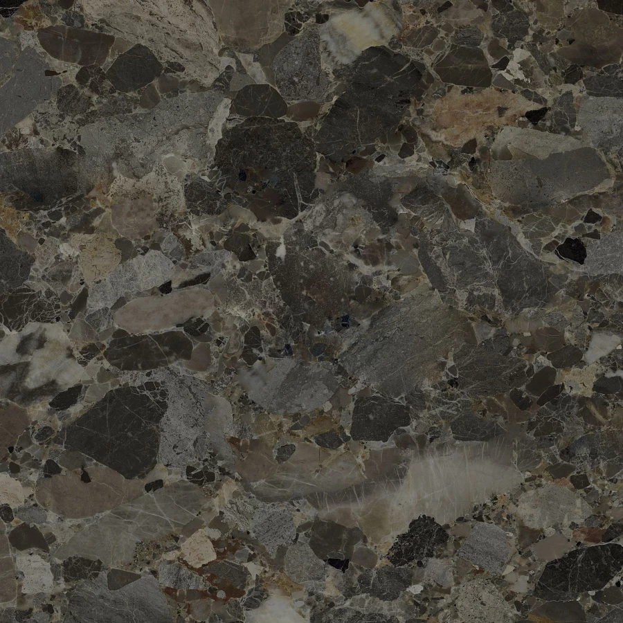 Керамогранит Керамин Лонгфорд матовый черный 60х60 см