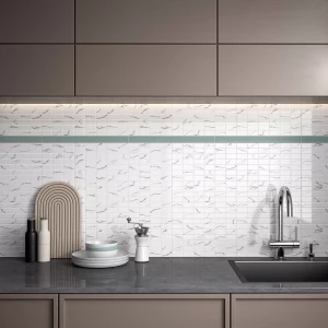 Декор Kerama Marazzi Мираколи мозаичный 4,8х2,3 глянцевый белый MM8380 30x20 см