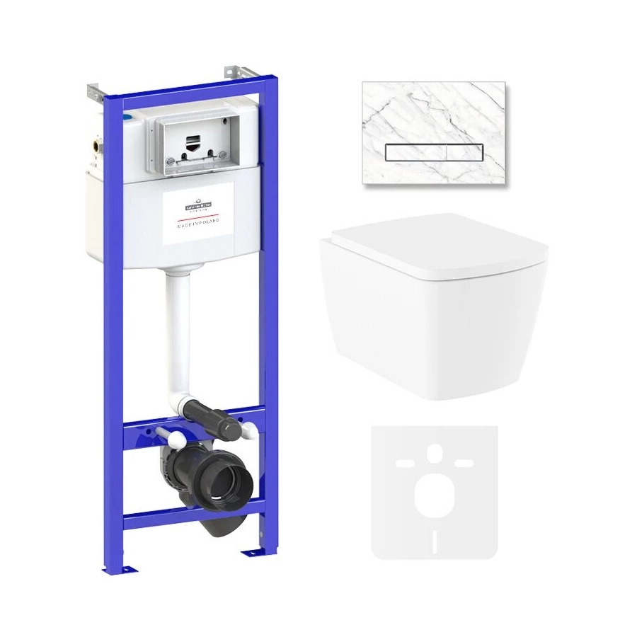 Унитаз Lavinia Boho Relfix Aveo Rimless 75110254 (комплект 6 в 1)