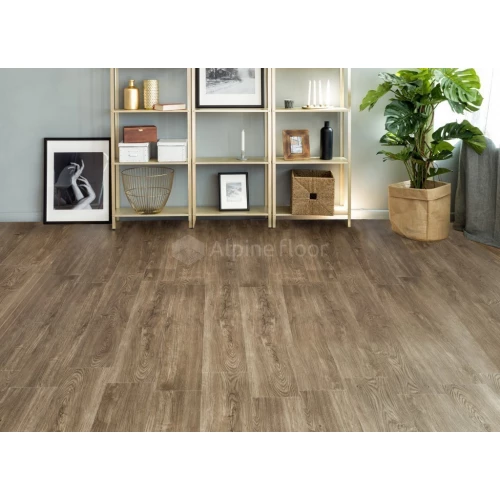 Плитка кварцвиниловая Alpine Floor Sequoia LVT синхронное тиснение Рустикальная ЕСО 6-11 LVT 43 класс 3.2/4 мм 2.245 кв.м 121.9х18.4 см